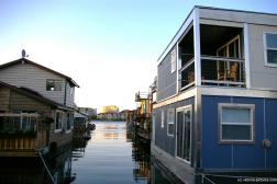 Row of floating homes at the Fisherman's Wharf in Victoria Canada.jpg