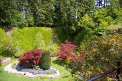 A side of the Butchart Gardens Sunken Garden as viewed from the mound.jpg