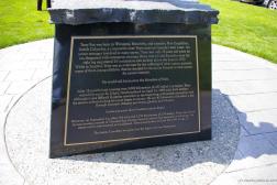 Terry Fox stor inscribed at the base of his statue at the Mile 0 Park in Victoria Canada.jpg